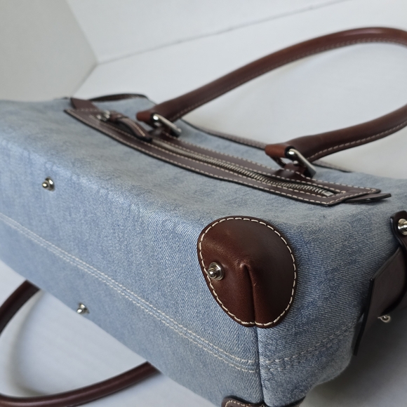 Clean! Vintage Denim Dooney & Bourke Double Pocket Tote - Picture 8 of 12